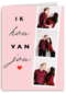 valentijnskaart foto ik hou van jou