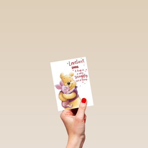 Valentijnskaart Pooh A hug