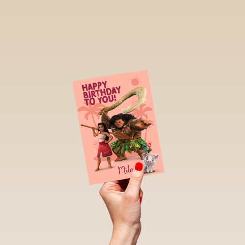 Disney Vaiana Happy Birthday To You