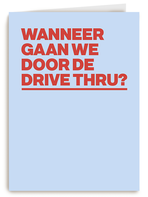 Kaart Hallmark | Rijbewijs | Andc Wanneer Drive-thru