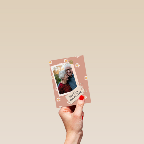 Grootouderdag fotokaart hele fijne dag vandaag