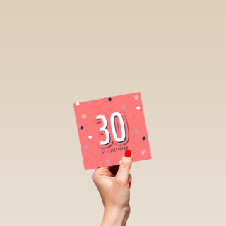verjaardag kaart stijlvol leeftijd 30