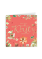 Kerstkaart klassiek Marjolein Bastin rode achtergrond