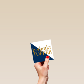 bedankt topper gouden letters