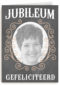 fotokaart jubileum  grijs met sierlijk patroon