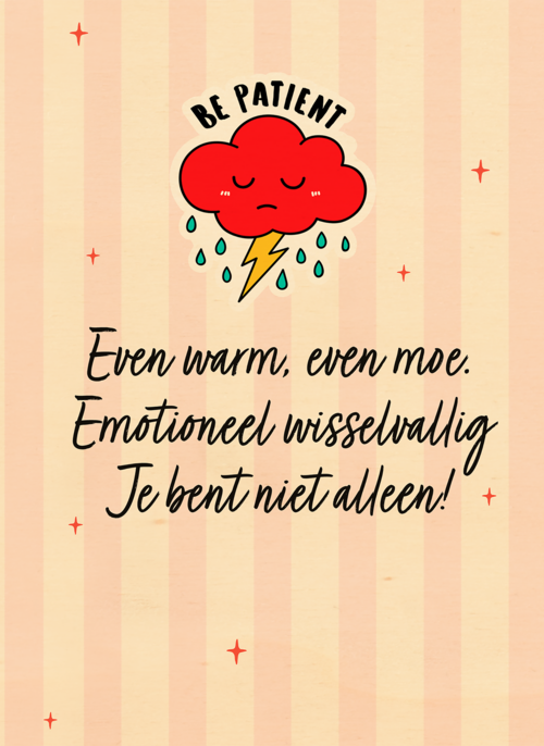 Houten Kaart Overgang | Houten Kaart Hallmark | Overgang | Menopauze Be Patient