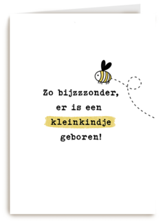 Geboortefelicitatie zo bijzzzonder een kleinkind