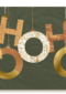 hohoho op groen kerstkaart