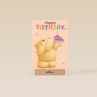 Forever Friends Happy Birthday cake pink