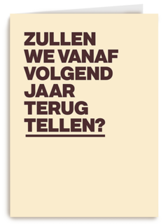 verjaardagskaart vrouw man grappig terugtellen