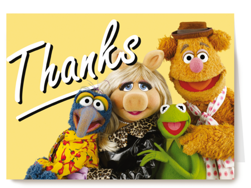 Kaart | Hallmark | Bedankt | Muppets Kaart Thanks