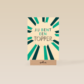geslaagd kaart jij bent een topper