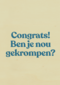 verjaardag kaart man ben je nou gekrompen