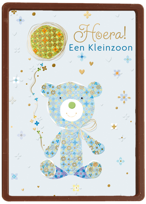 Chocolade Kaart Geboorte Felicitatie | Hallmark | Chocolade Kaart Hallmark | Geboorte Felicitatie | Geboorte Kleinzoon Kaart Klassiek Turnowsky