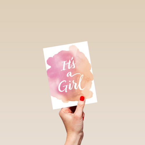 watercolor it is a girl