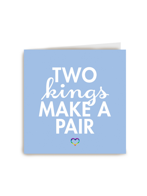Kaart Hallmark | Felicitatie Huwelijk Verloving Geregistreerd Partnerschap | Two Kings Make A Pair
