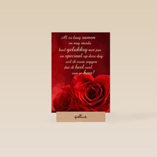 Valentijnskaart al zo lang samen