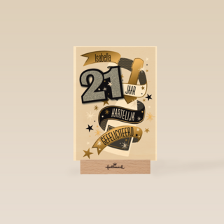jarig leeftijd 21 eenentwintig gefeliciteerd jaar