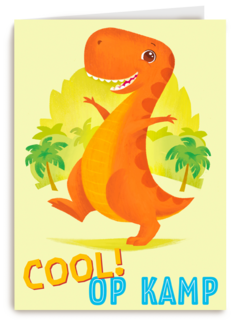 op kamp kaart dinosaurus