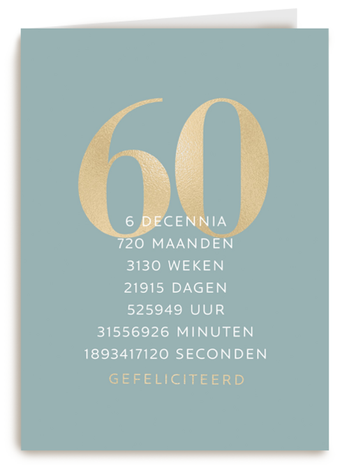 verjaardagskaart 60 6 decennia