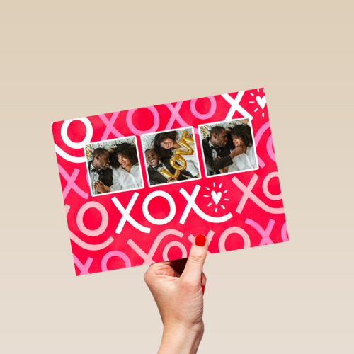 XOXO fotokaart valentijn