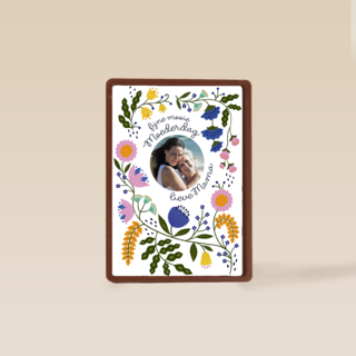 Fijne mooie moederdag fotokaart