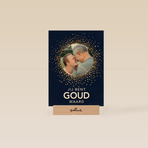 vaderdag fotokaart jij bent goud waard