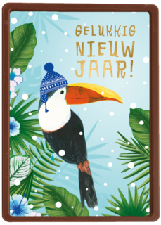 nieuwjaarskaart gelukkig nieuwjaar toekan