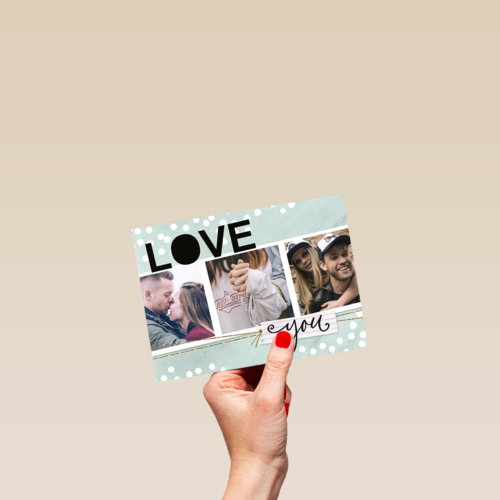 love you fotokaart 3 fotos