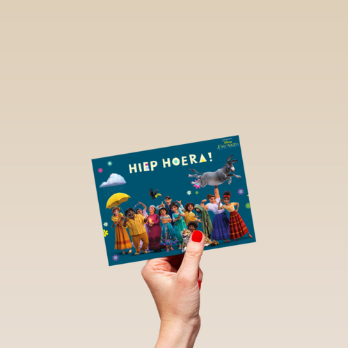 Verjaardagkaart Disney Encanto hiep hoera