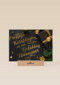 Kerstkaart chique zwart goud