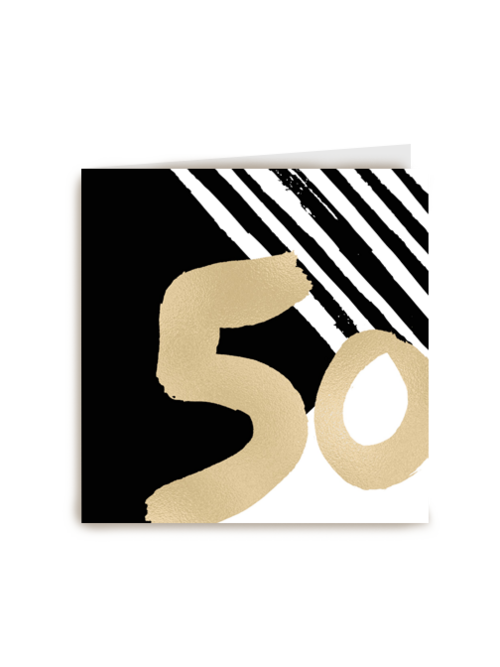 Verjaardagskaart Hallmark | 50 In Het Goud
