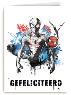 Spiderman felicitatiekaart