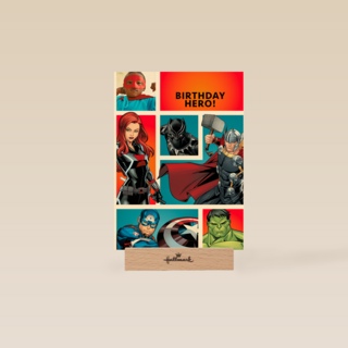 Avengers fotokaart Birthday Hero