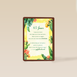 Verjaardagskaart 65 jaar Lang zal je leven More than words