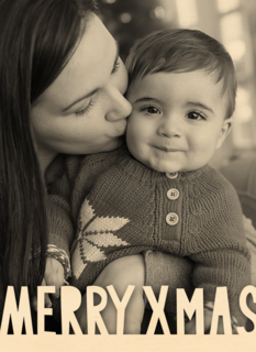 fotokaart met merry xmas als tekst