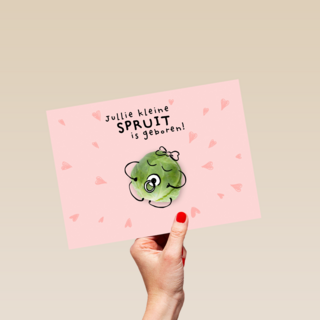 geboorte felicitatie kaart dochter
