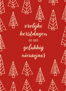 Kerstkaart hip Vrolijke kerstdagen en een gelukkig nieuwjaar