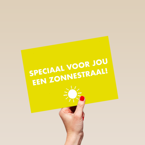 Beterschapskaart opvrolijken Speciaal voor jou een zonnestraal