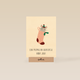 een piepklein berichtje voor jou kaart