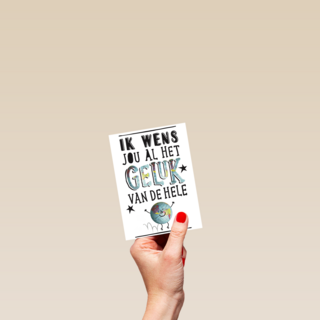 veel geluk wens