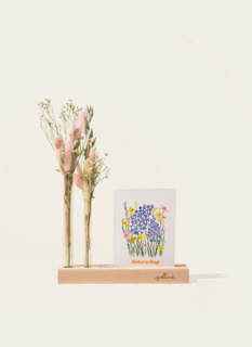 Brievenbuspakket Droogbloemen Baby Girl Roze