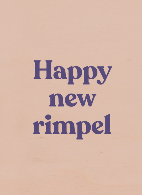 Verjaardagskaart vrouw grappig Happy new rimpel