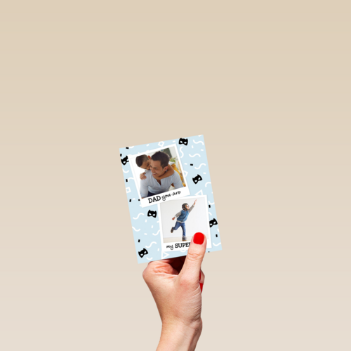 fotokaart dad you are my superhero