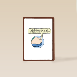 Verjaardagskaart grappig buttcrack