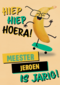 een felicitatie van een skateboard banaan