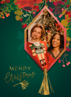 Kerstkaart fotokaart merry christmas