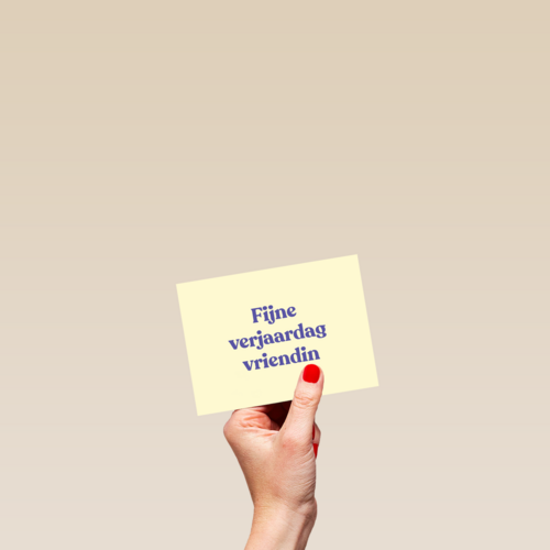 verjaardagskaart vrouw hip fijne verjaardag vriendin