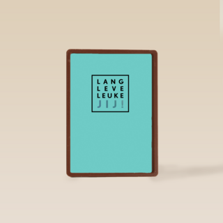 Verjaardagskaart man hip Lang leve leuke jij