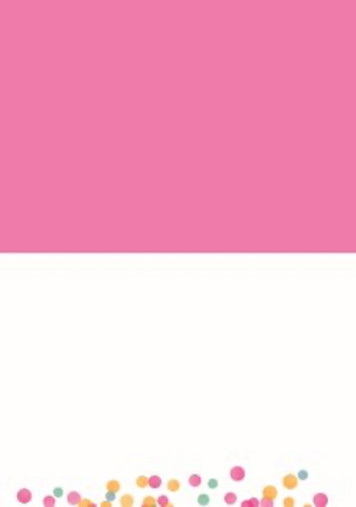 uitnodiging feest confetti roze